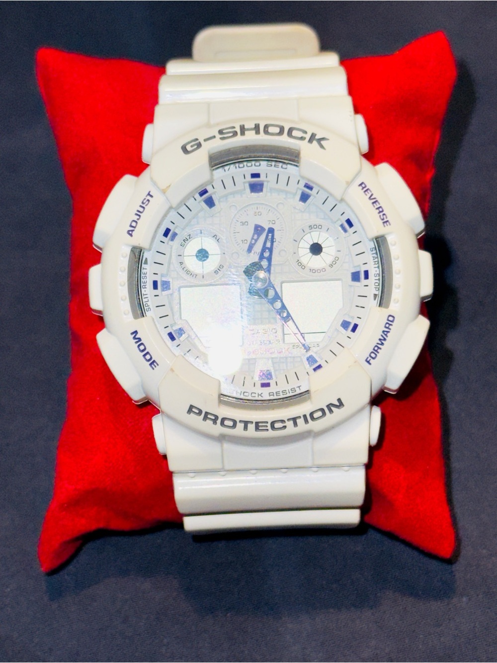 CASIO G-Shock White Men's Watch GA-100A Analog Digital Working Needs Battery